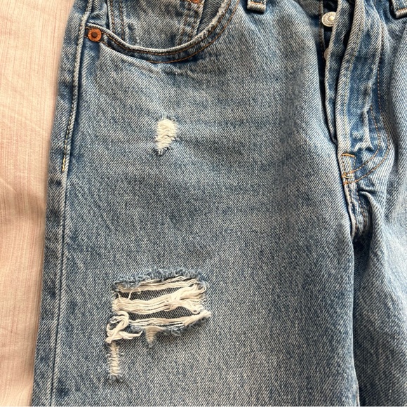 Levi’s 501 Skinny Jeans Distressed - Picture 11 of 12